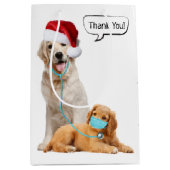 Sac Cadeau Moyen Merci au vétérinaire (Devant)