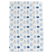 Sac Cadeau Moyen Merci Citrouille Smart Blue Et White Chinoiserie (Dos)
