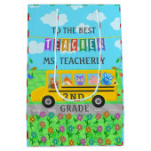 Sac Cadeau Moyen Merci d'appréciation des enseignants| Beaux animau (Dos)