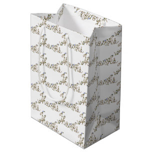 Sac Cadeau Moyen Merci de la corde et du lierre