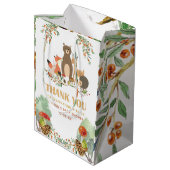 Sac Cadeau Moyen Merci du Baby shower des bois (Dos Angle)
