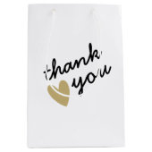 Sac Cadeau Moyen Merci simple et simple (Devant)