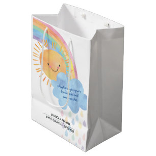 Sac Cadeau Moyen Merci Sunshine Rainbow Baby shower