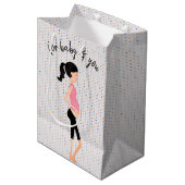 Sac Cadeau Moyen Mère attenante sur Pois (Devant Angle)