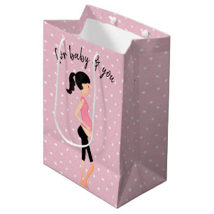 Sac Cadeau Moyen Mère attenante sur Pois
