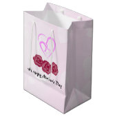 Sac Cadeau Moyen Mère et bébé Carnation enfant Fête des mères (Devant Angle)