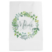 Sac Cadeau Moyen Mère Verdure Foliage Wreath Fête des Mères (Dos)