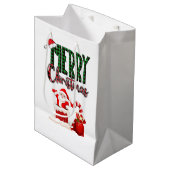 Sac Cadeau Moyen Merry Christmas by Santa - Gift Bag (Devant Angle)