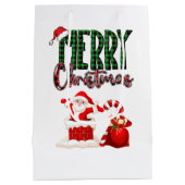 Sac Cadeau Moyen Merry Christmas by Santa - Gift Bag (Dos)
