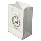 Sac Cadeau Moyen Merry Christmas Deer Medium Gift Bag (Devant Angle)