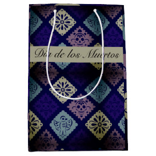Sac Cadeau Moyen mexicain Dia de los Muertos personnalisable