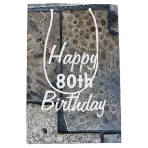 Sac Cadeau Moyen Michigan Petoskey Stone 80e anniversaire