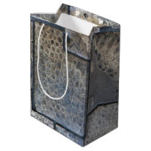 Sac Cadeau Moyen Michigan Petoskey Stone Fête des pères (Dos Angle)