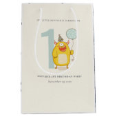 Sac Cadeau Moyen Mignonne Petit Monstre Jaune N'Importe Quel Âge An (Devant)