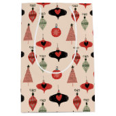 Sac Cadeau Moyen Milieu du siècle Noël moderne (Devant)