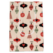 Sac Cadeau Moyen Milieu du siècle Noël moderne (Dos)