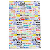 Sac Cadeau Moyen Mille Mots - 1000 Mots (Devant)