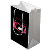 Sac Cadeau Moyen Mine, Valentines Classic - Squelette Mains Entendr (Devant Angle)
