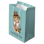 Sac Cadeau Moyen Mini American Shepherd Dad (Dos Angle)