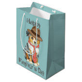 Sac Cadeau Moyen Mini American Shepherd Dad (Devant Angle)