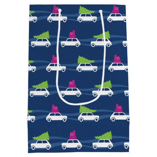 Sac Cadeau Moyen Mini Cooper - Trafic de Noël (Dos)