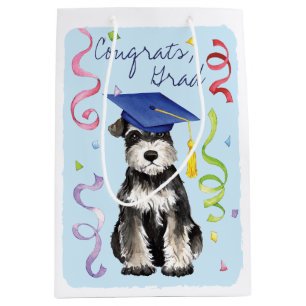 Sac Cadeau Moyen Mini diplômé de Schnauzer