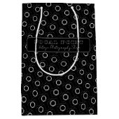 Sac Cadeau Moyen  Minimal Black & White Camera Pattern Photography (Devant)