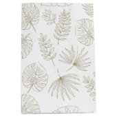 Sac Cadeau Moyen Minimal Botanical Line Art Pattern (5) (Devant)