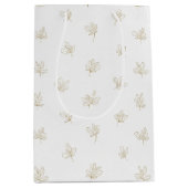 Sac Cadeau Moyen Minimal Botanical Line Art Pattern (7) (Devant)