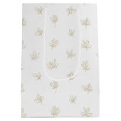 Sac Cadeau Moyen Minimal Botanical Line Art Pattern (7) (Dos)