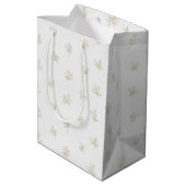 Sac Cadeau Moyen Minimal Botanical Line Art Pattern (7) (Dos Angle)