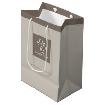 Minimalist Neutral Beige Beauty Paper Gift Bag