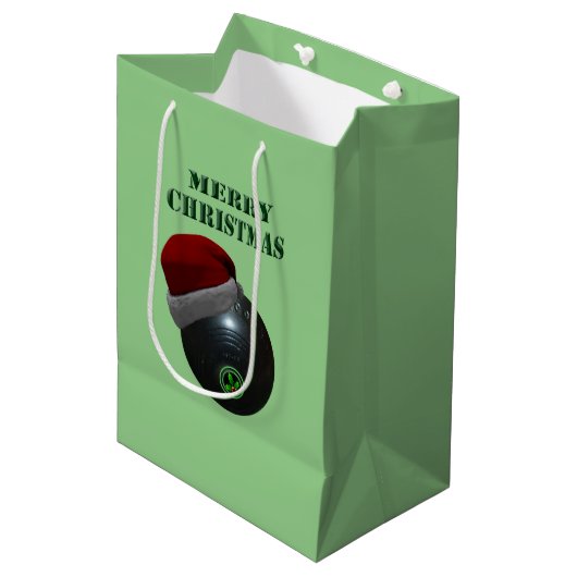 Sac Cadeau Moyen Minimalists Bows Joyeux Noël, (Devant Angle)