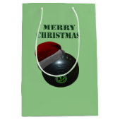 Sac Cadeau Moyen Minimalists Bows Joyeux Noël, (Devant)