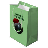 Sac Cadeau Moyen Minimalists Bows Joyeux Noël, (Dos Angle)