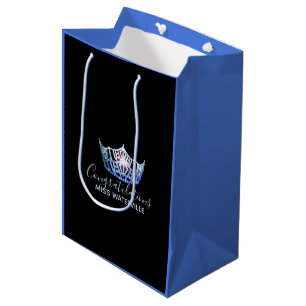 Sac Cadeau Moyen Miss America Blue Crown 2-Tone Cadeau Sac-Medium
