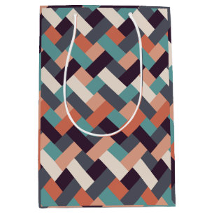 Sac Cadeau Moyen Mode motif élégant - Géométrique Moderne Vintage
