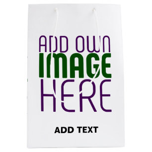 SAC CADEAU MOYEN MODELE DE TEXTE D'IMAGE BLANCHE SIMPLE ÉDITABLE MO