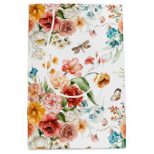 Sac Cadeau Moyen Modèle floral du jardin (Devant)