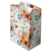 Sac Cadeau Moyen Modèle floral du jardin (Dos Angle)