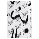 Sac Cadeau Moyen Modern Black and white doodle style art (Dos)