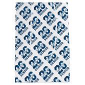 Sac Cadeau Moyen Modern Blue SENIOR Graduation (Dos)