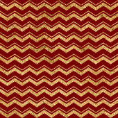 Sac Cadeau Moyen Modern Red Gold Custom Holiday Gift Bag