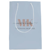 Sac Cadeau Moyen Modert Mocha Mousse Monogram Dusty Blue (Devant)