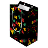 Sac Cadeau Moyen Mois de l'histoire des Noirs (Dos Angle)