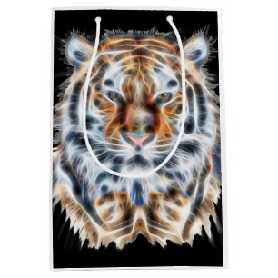 Sac Cadeau Moyen Mon chat agit dans le style Tiger Énergie