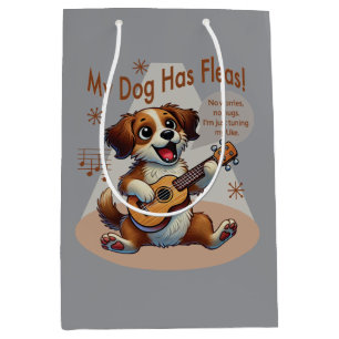 Sac Cadeau Moyen Mon Chien A Fleas Ukulele Tuning Chanson