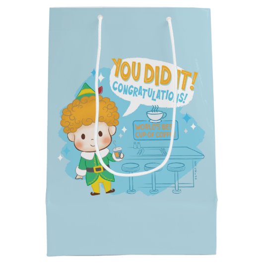 Sac Cadeau Moyen Mon pote, l'elfe, tu l'as fait ! Félicitation ! (Dos)