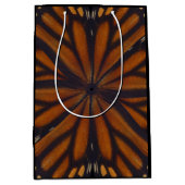 Sac Cadeau Moyen Monarque Papillon ailes Motif circulaire Gros plan (Devant)