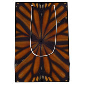 Sac Cadeau Moyen Monarque Papillon ailes Motif circulaire Gros plan (Dos)